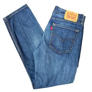 Levi's 514 Slim Straight Regular Fit Dark  Wash Denim Jeans 30x30 Classic Clean